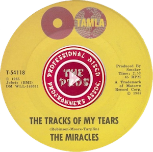 Tracks Of My Tears 45 Picture
